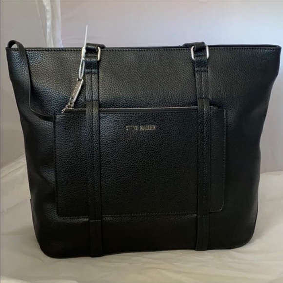 Steve Madden Handbags - STEVE MADDEN TOTE SHOULDER HANDBAG WORK BAG  BLACK